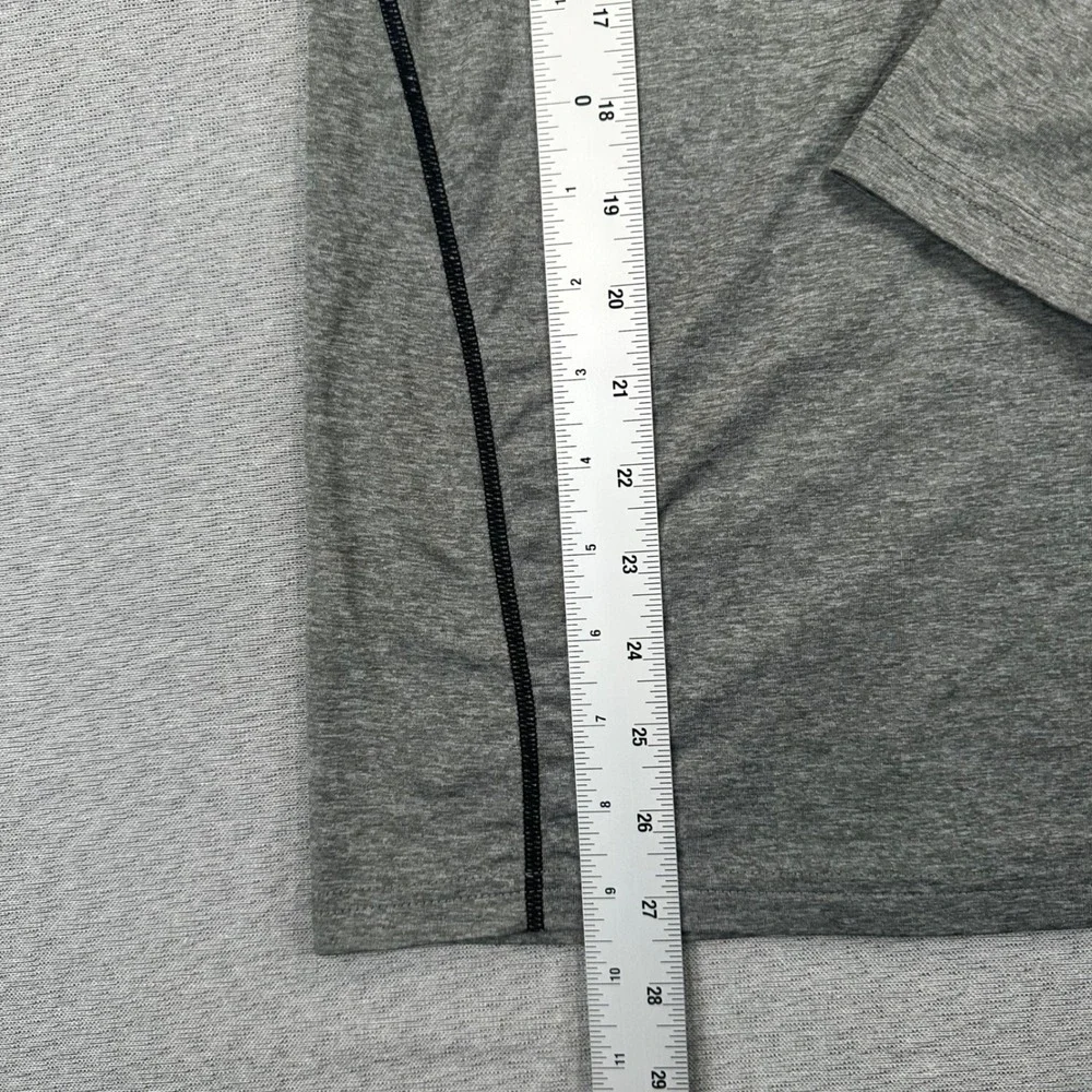 Nike Pro Shirt Mens Small Grey Heather Long Sleeve Fitted Training Dri-FIT